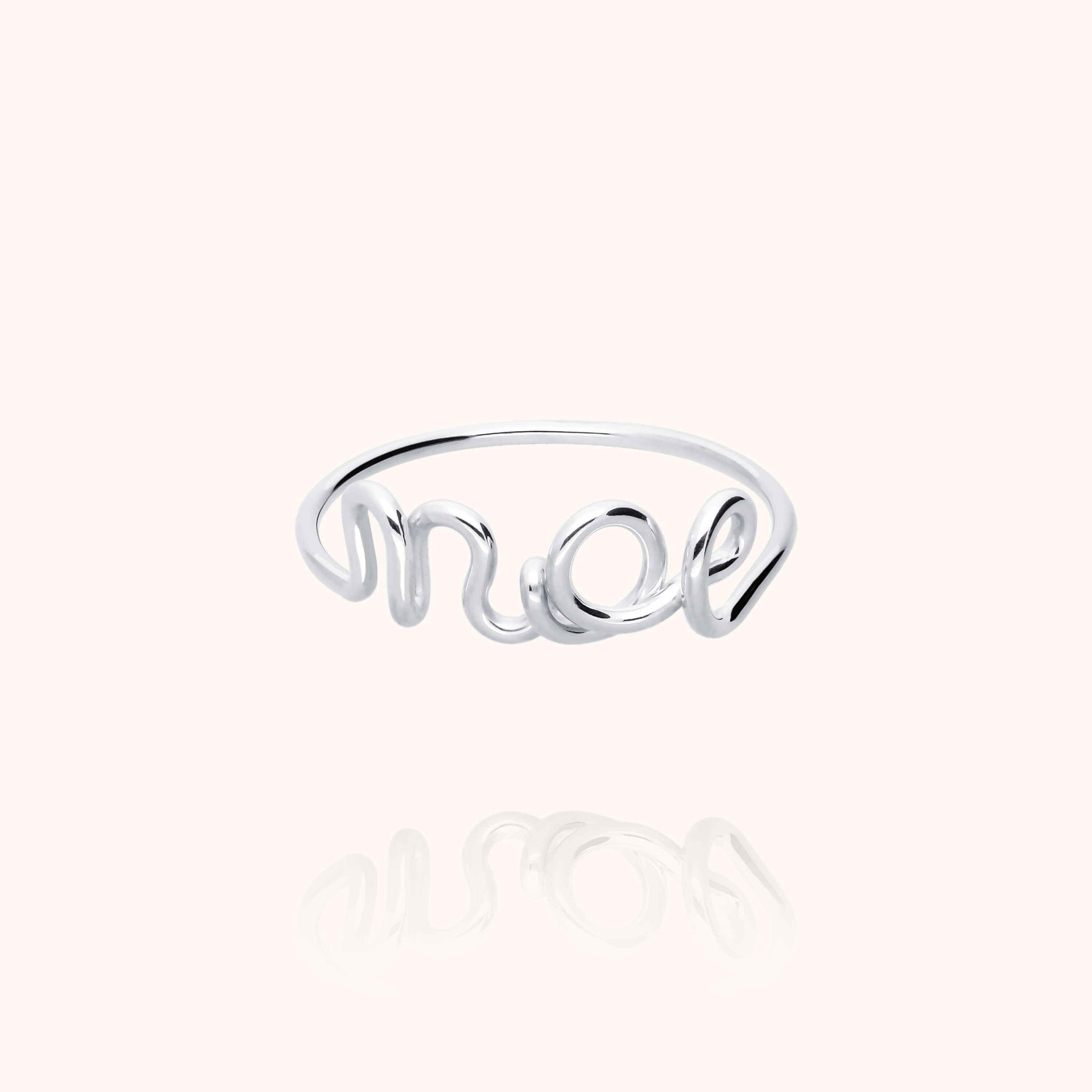 Original ring personalised with name silver handcrafted Atelier Paulin Australia