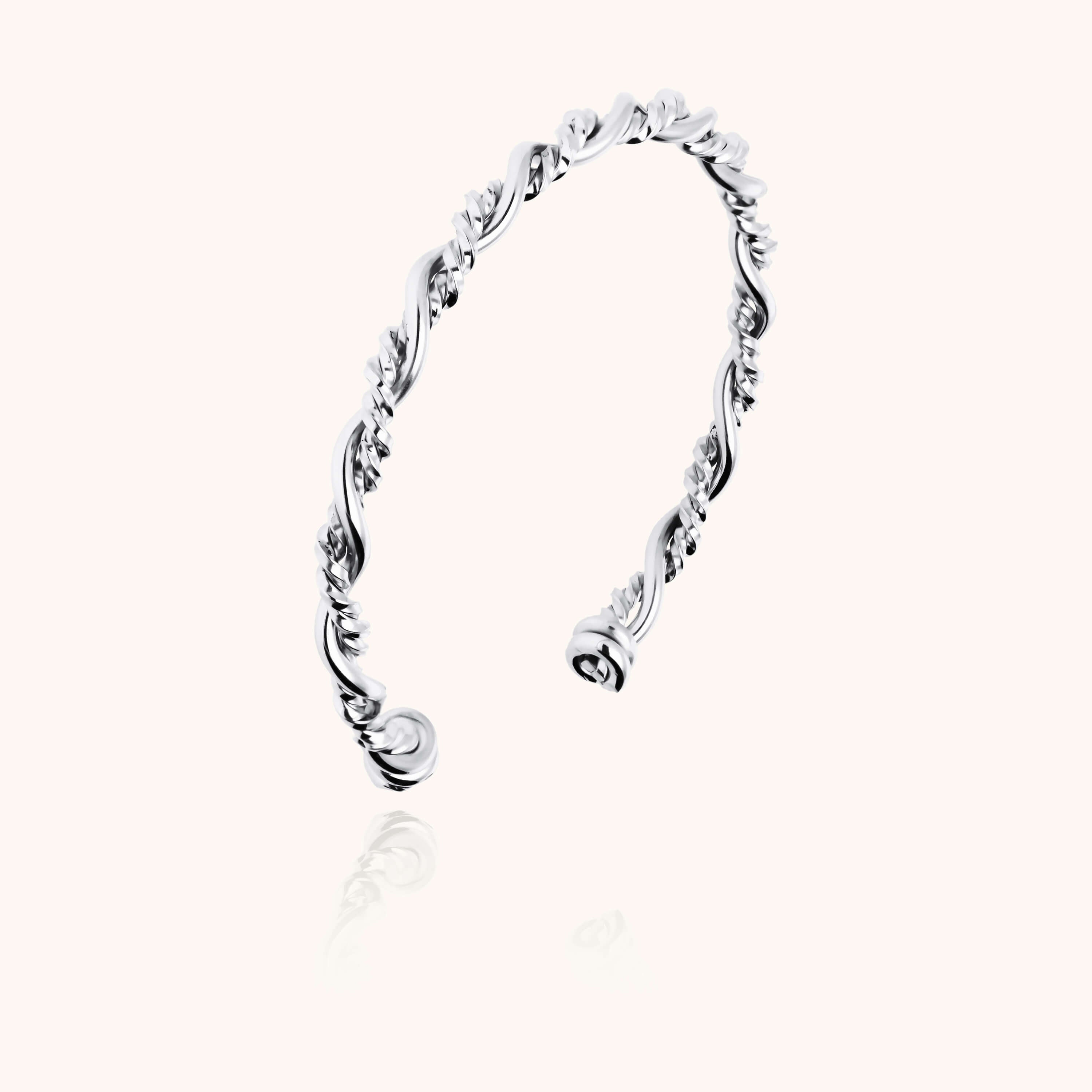 Bramble bangle bracelet silver twisted wire Atelier Paulin Australia