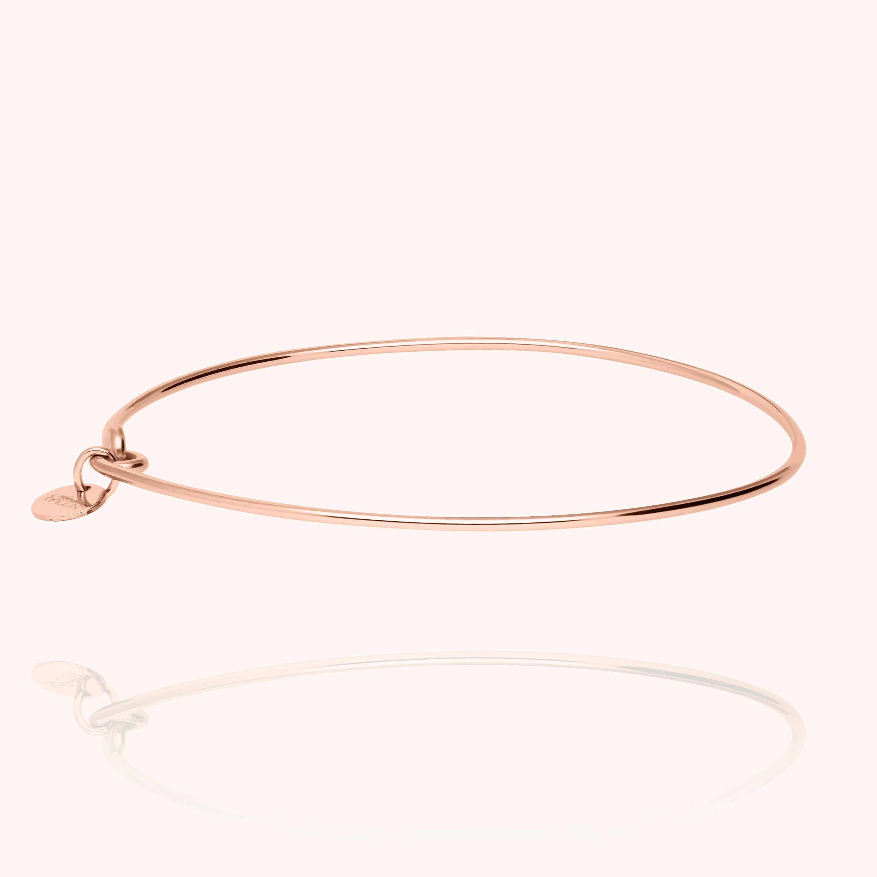 O Pure bracelet wire 14K rose gold-filled worn on wrist handcrafted Atelier Paulin Australia