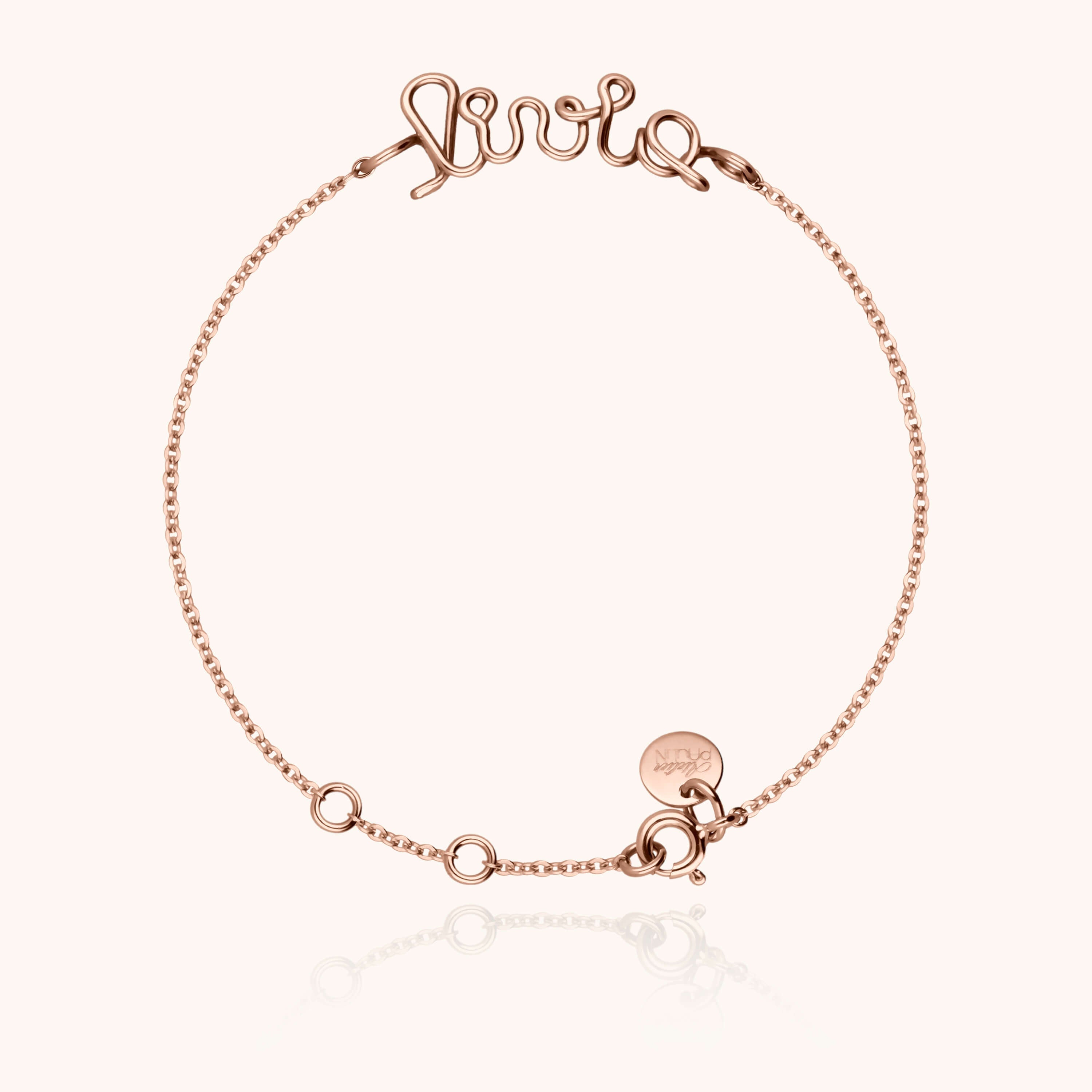 Richelieu Personalised Bracelet - 14k rose gold-filled