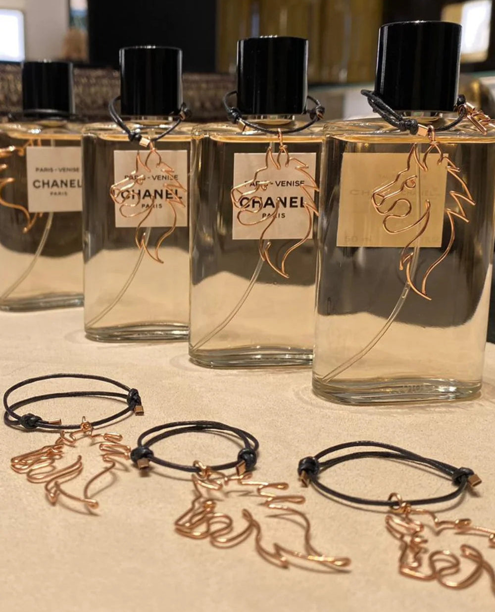 Chanel perfume decorative-gold-accessory Atelier Paulin partnership