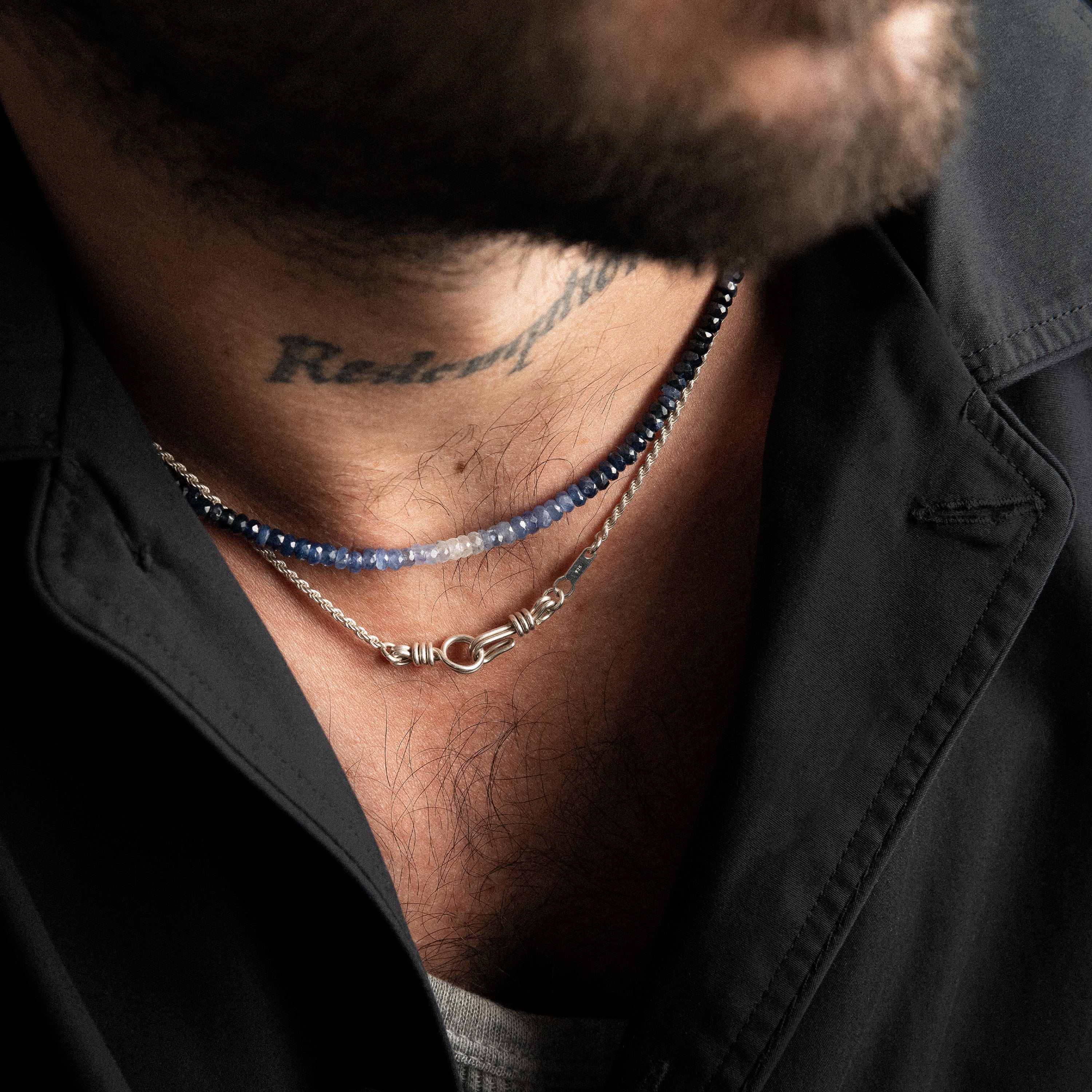 Attache Moi Rope Chain Necklace - silver