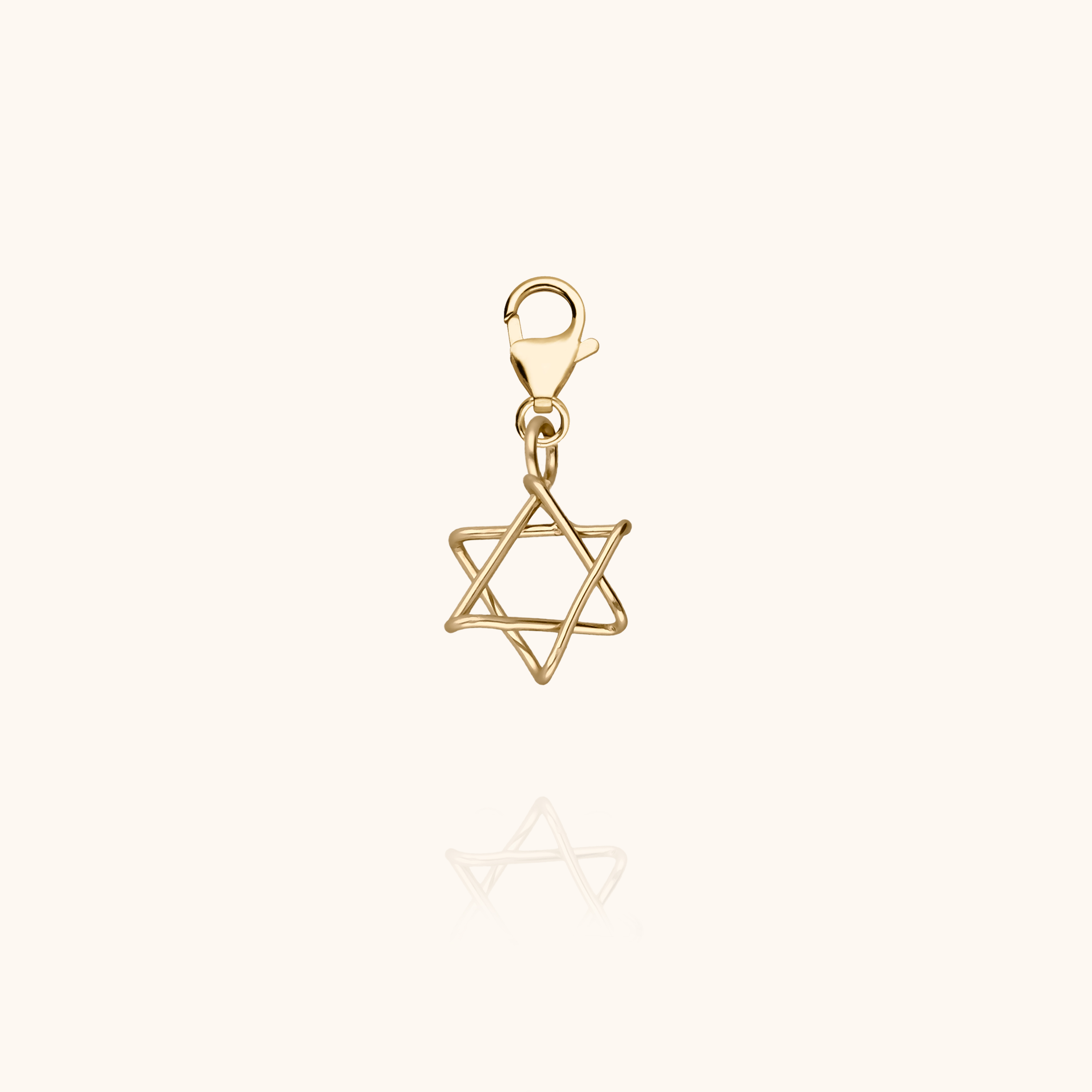 Lucky Charm star of david to hang on bracelets and chain 14k yellow gold-filled handcrafted Atelier Paulin Australia