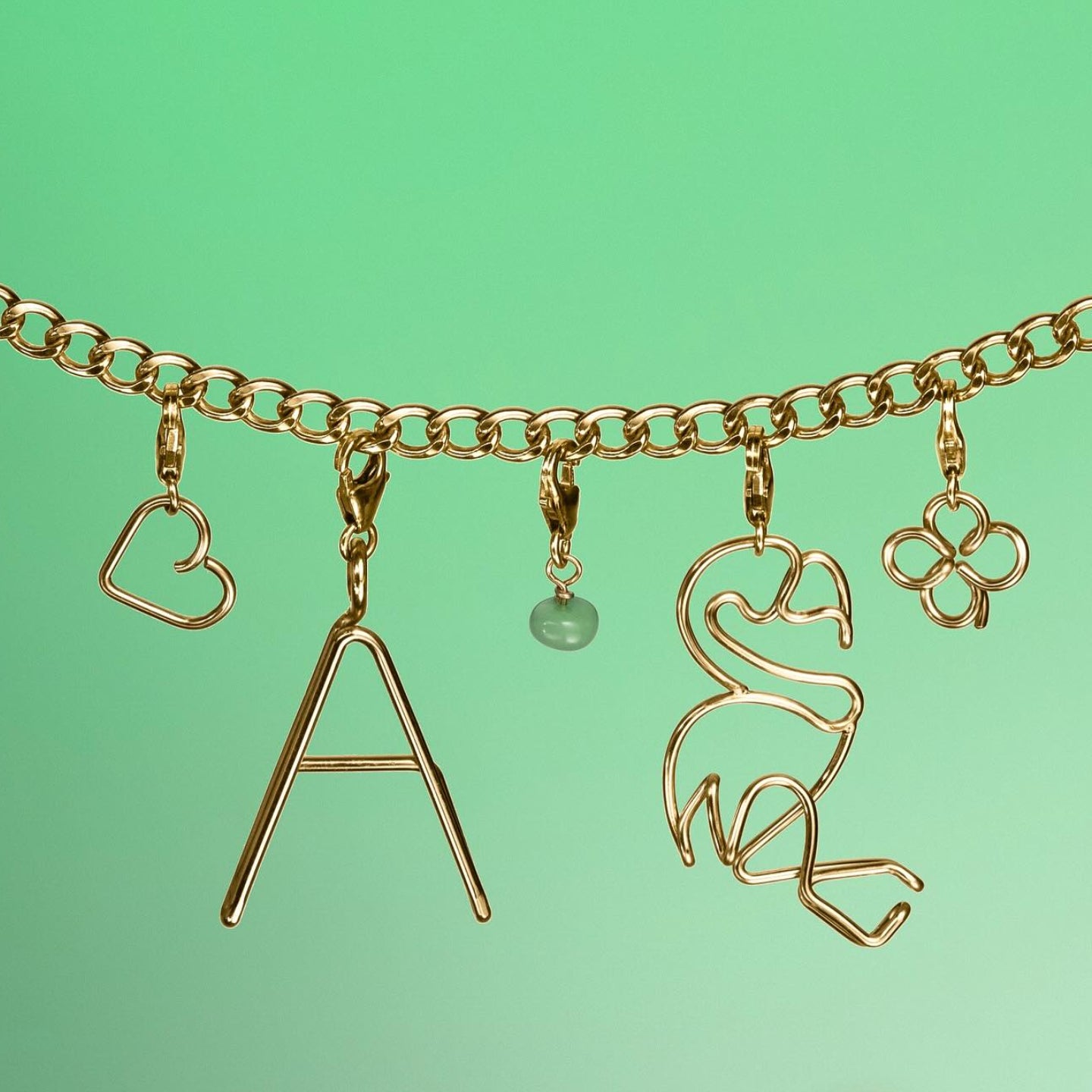 Small Locket Lucky Charm - Clover