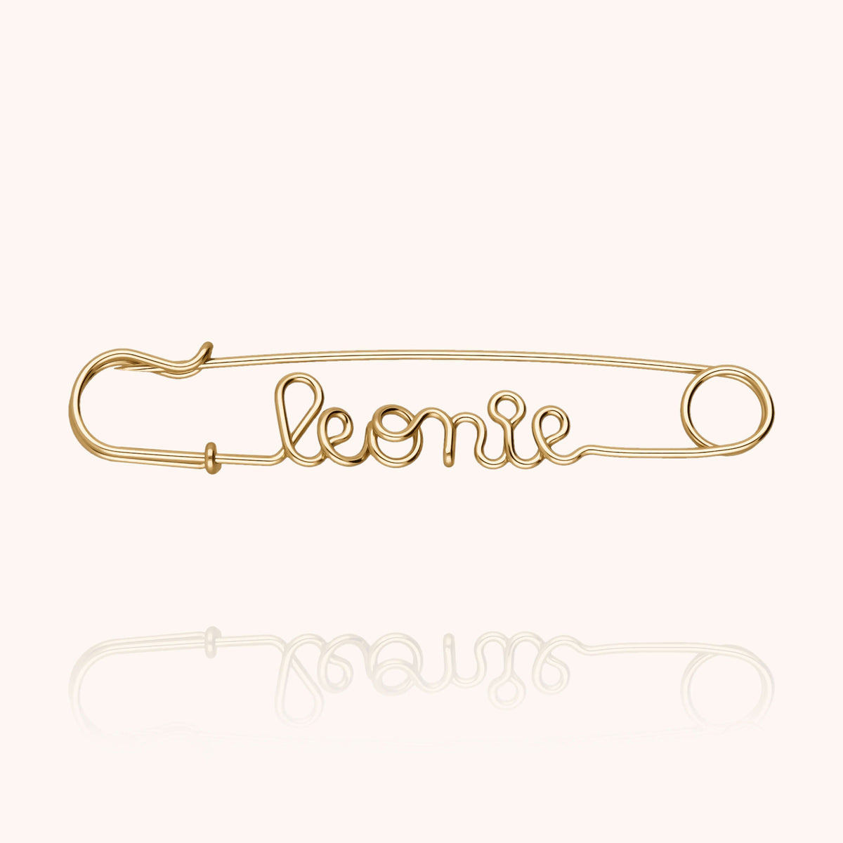 Original Safety Pin Brooch - 14k yellow gold-filled
