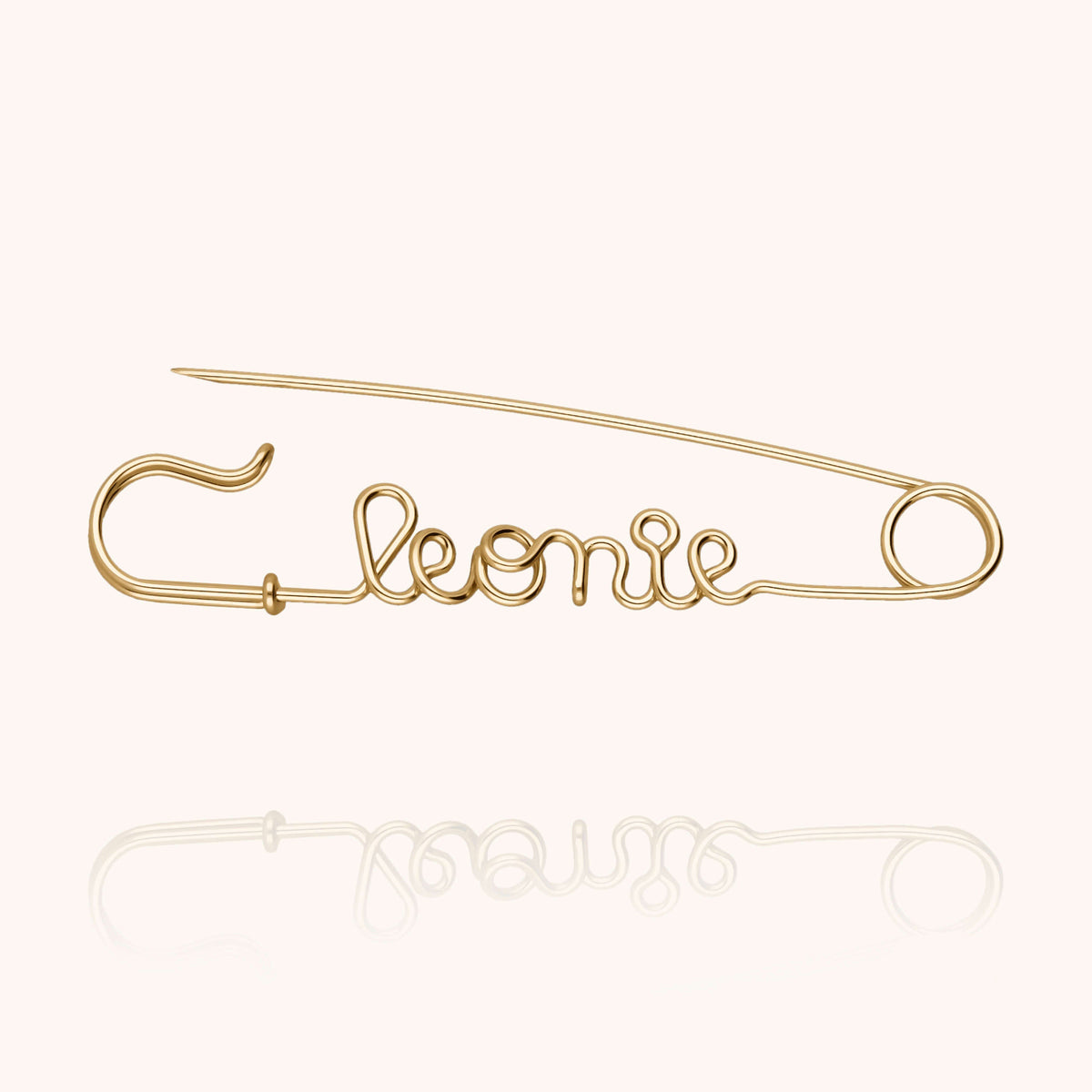Original Safety Pin Brooch - 14k yellow gold-filled