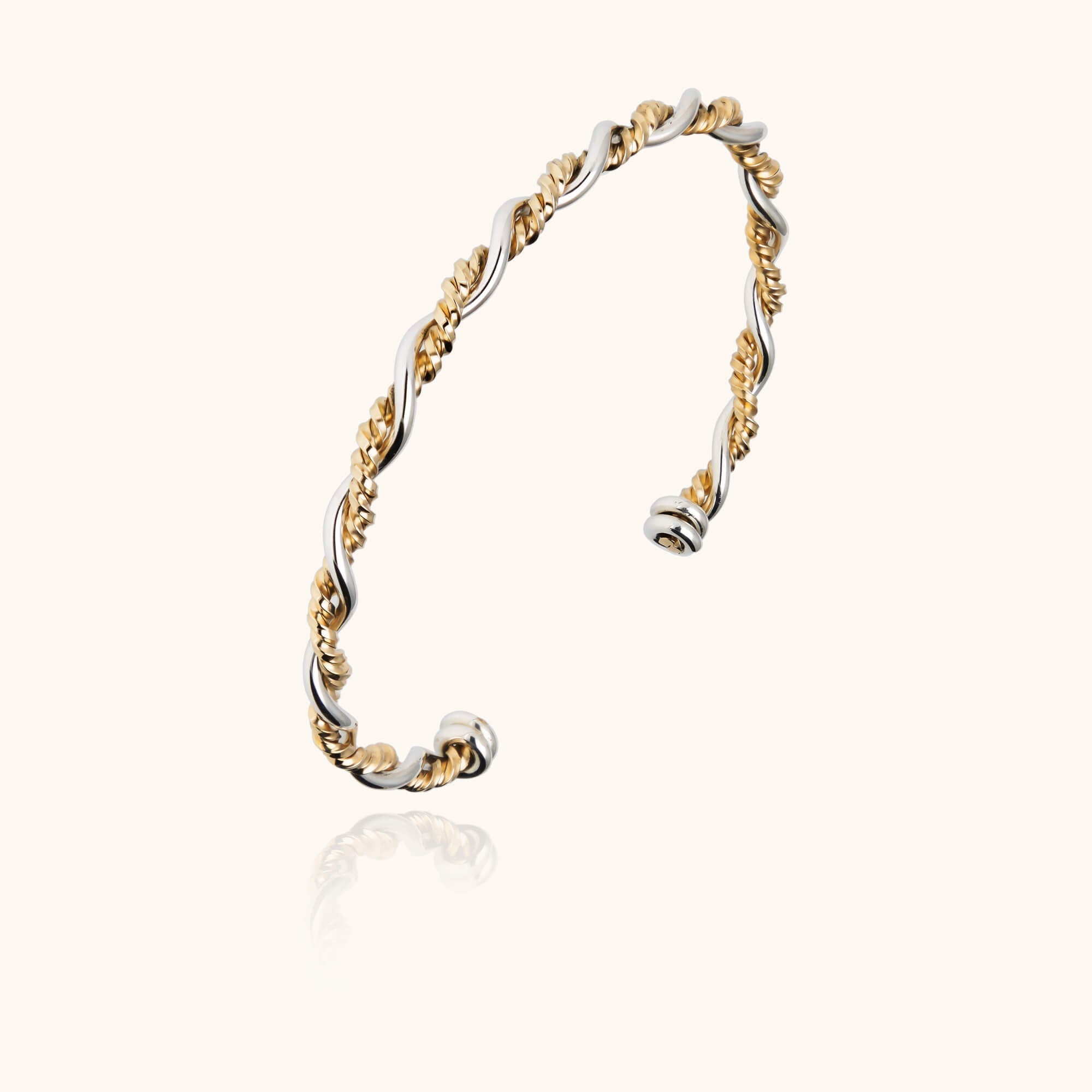 Bramble bangle bracelet 14k yellow gold-filled twisted wire Atelier Paulin Australia