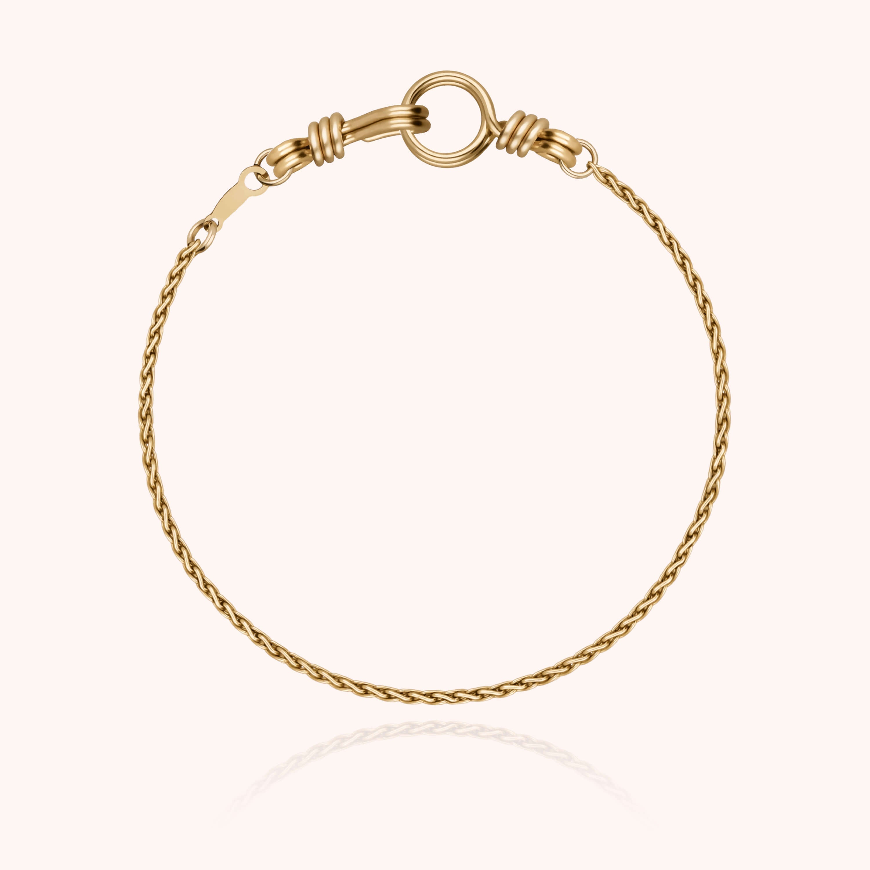 Bracelet Chaîne Rope Attache moi en 14K yellow gold-filled — bijou artisanal fait main