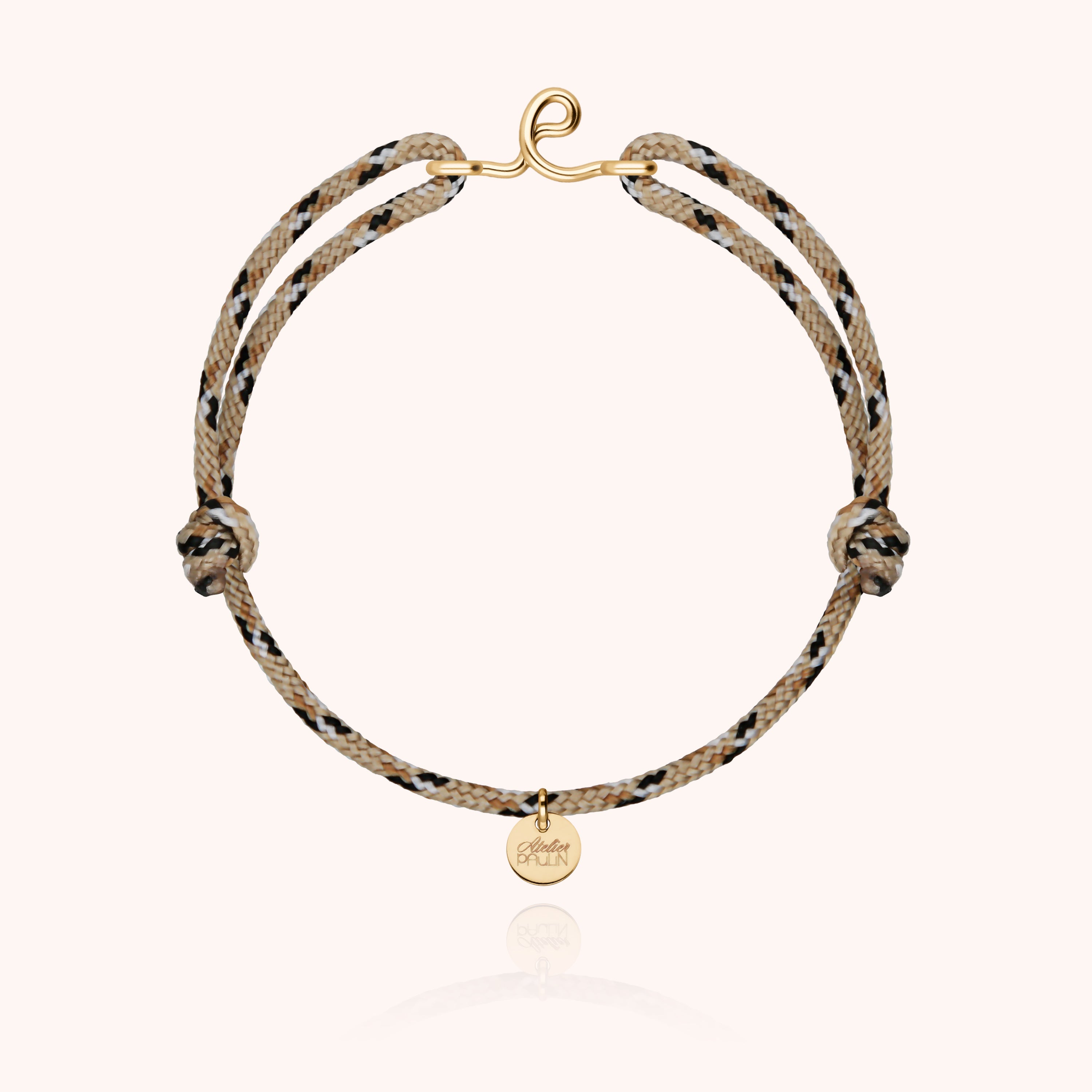 Initial Knot Cord Bracelet - 14k yellow gold-filled