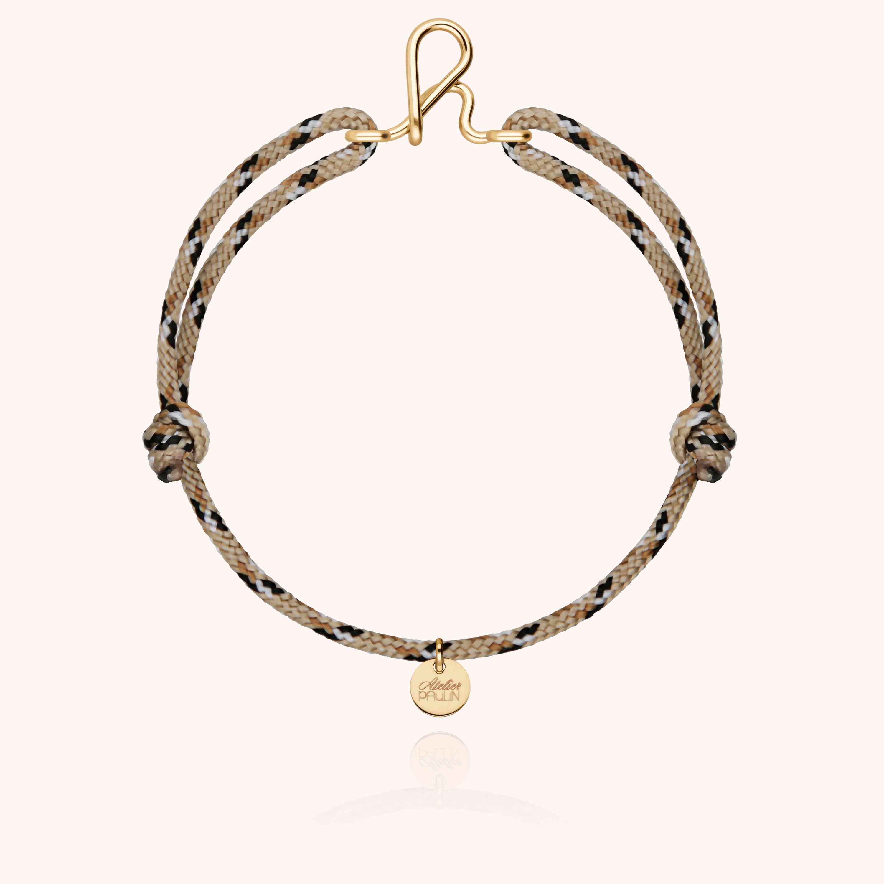 Initial Knot Cord Bracelet - 14k yellow gold-filled