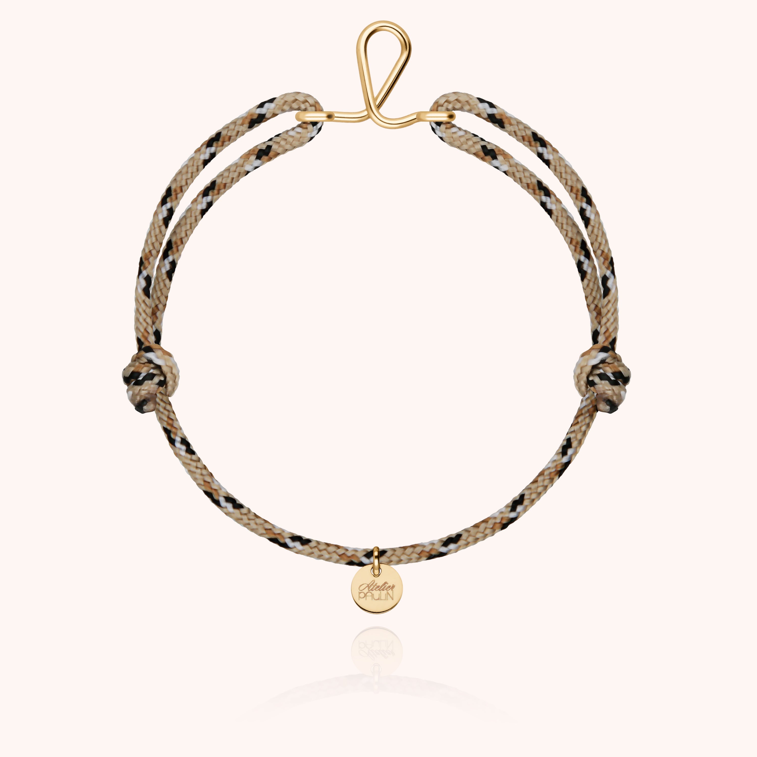 Initial Knot Cord Bracelet - 14k yellow gold-filled