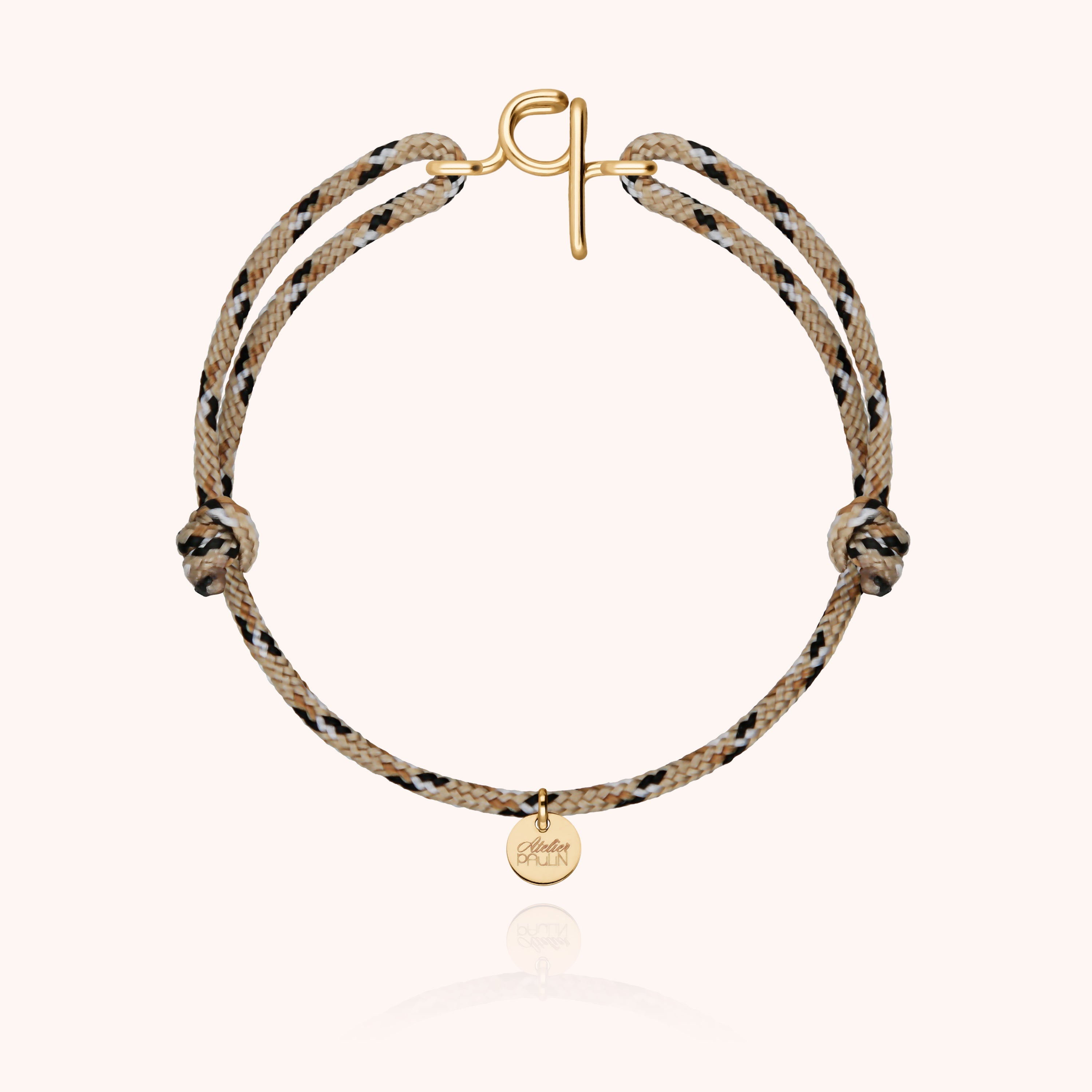Initial Knot Cord Bracelet - 14k yellow gold-filled