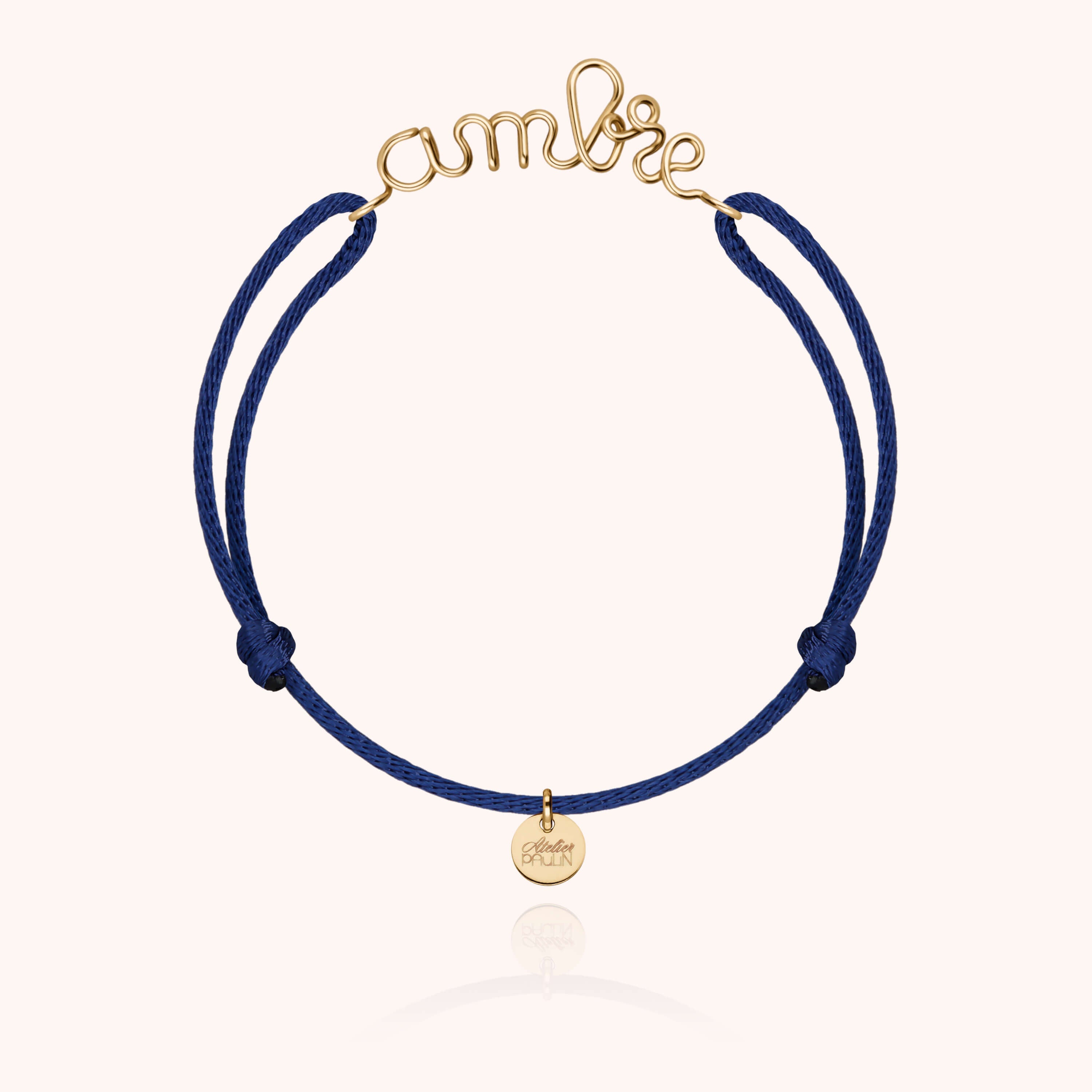 cord bracelet personalised name atelier paulin --colour_midnight blue
