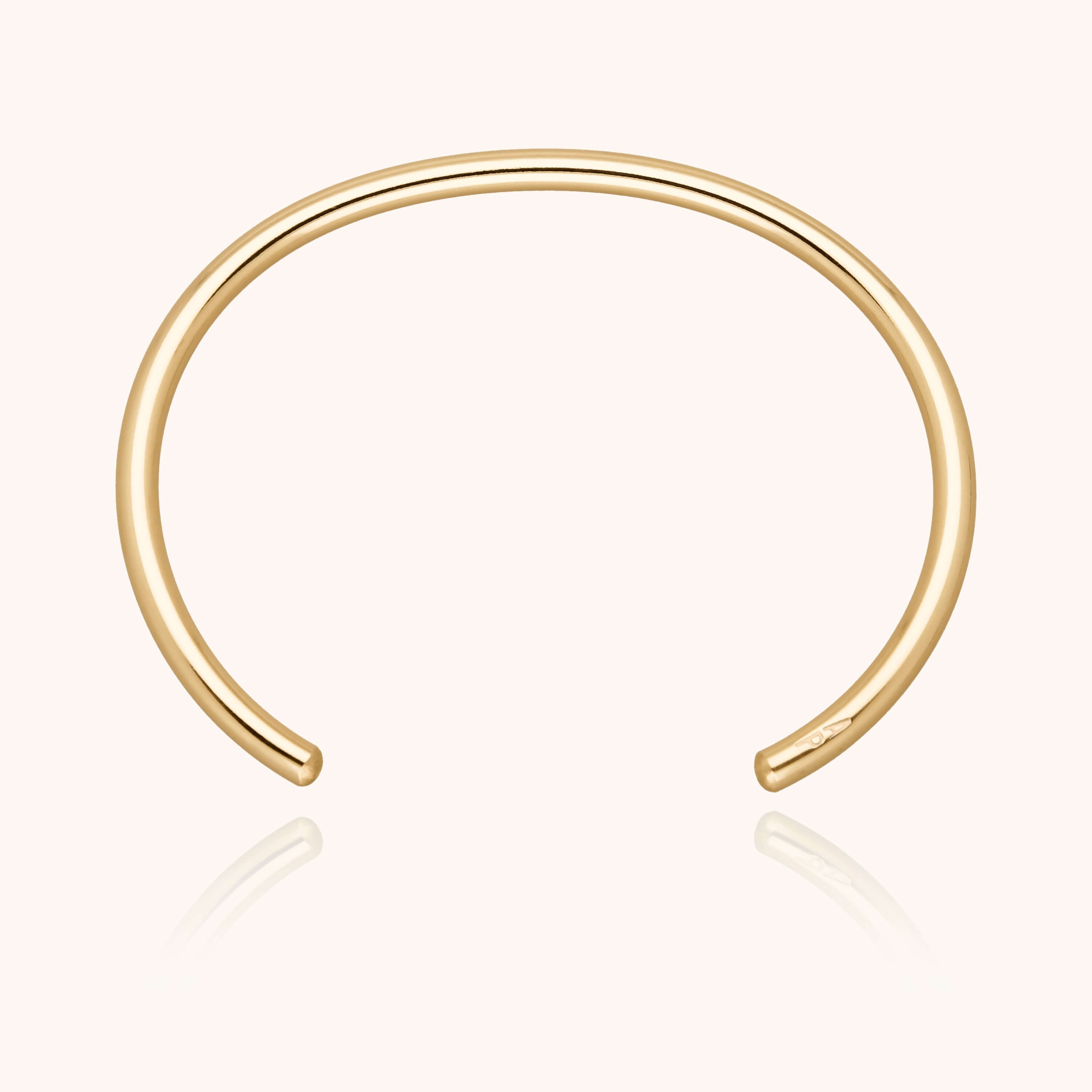 O Cube bracelet bangle 14K yellow gold-filled side view Atelier Paulin Australia