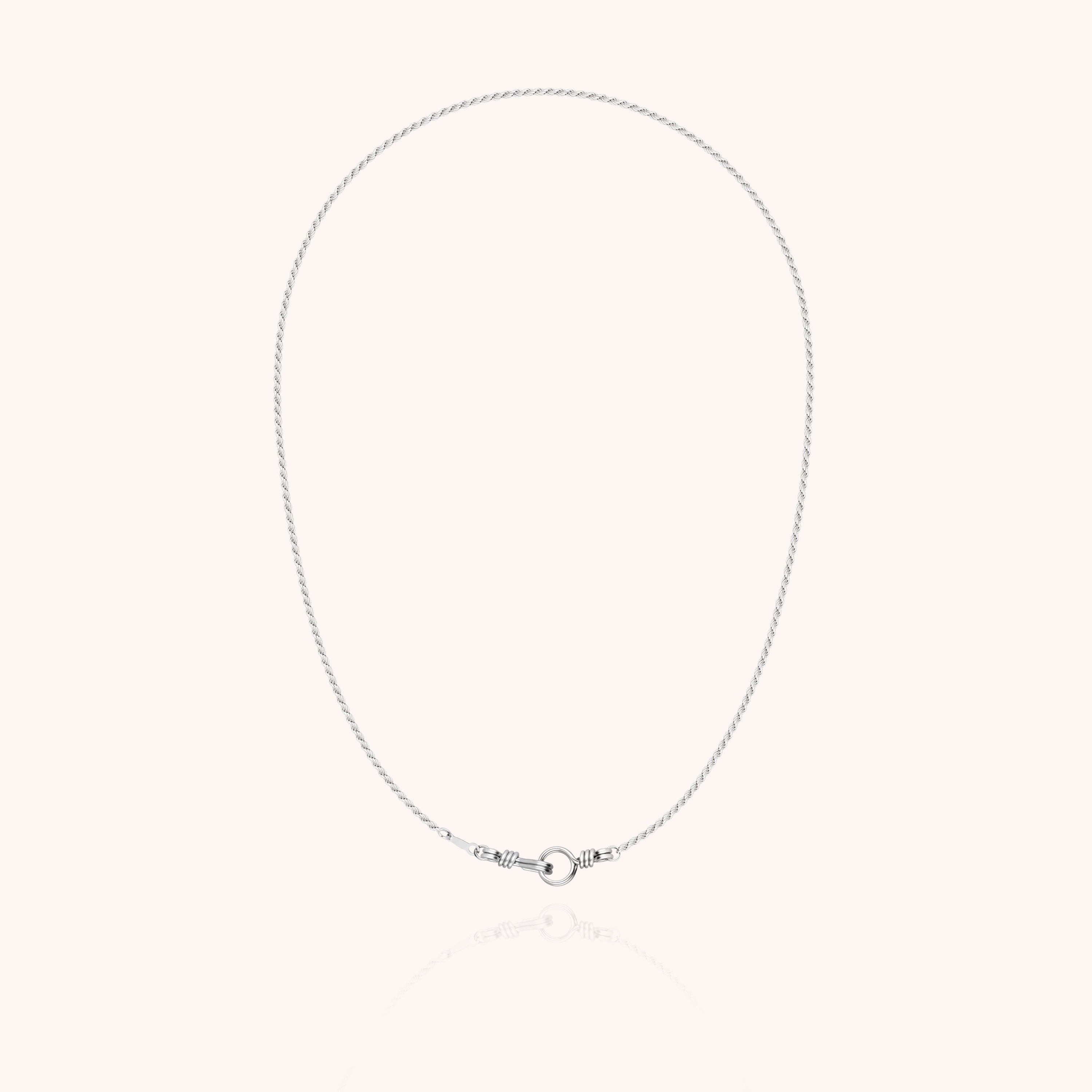 Collier Chaîne Rope Attache moi en silver 925 — bijou fait main Atelier Paulin