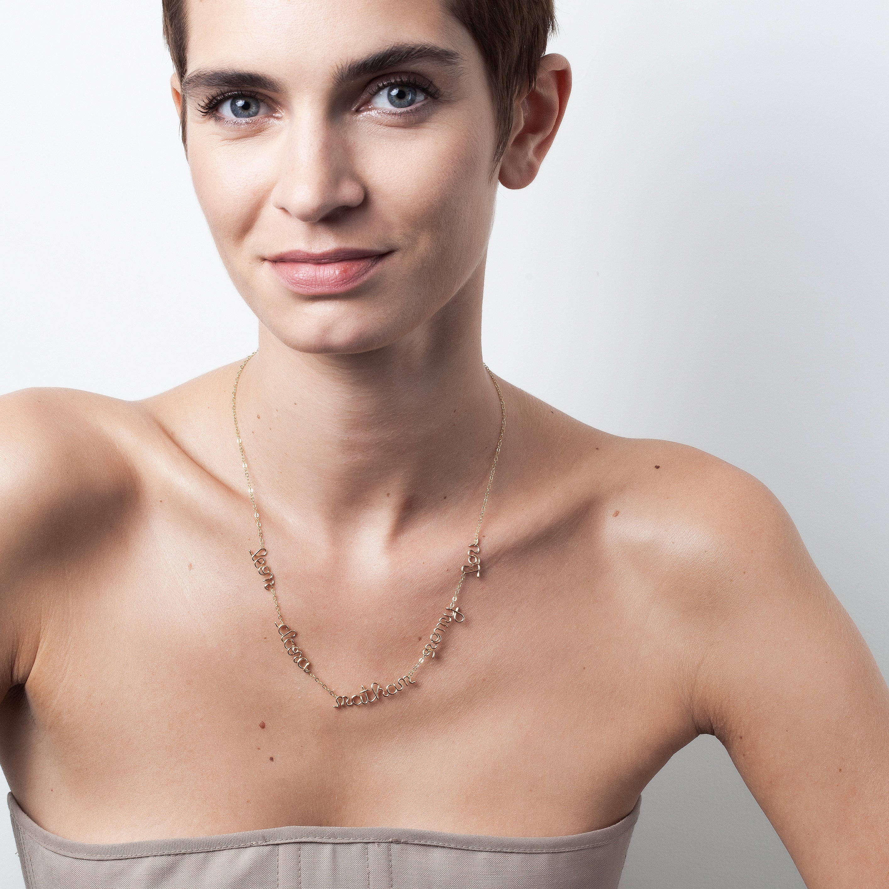 Mantra Personalised Necklace - 14k yellow gold-filled