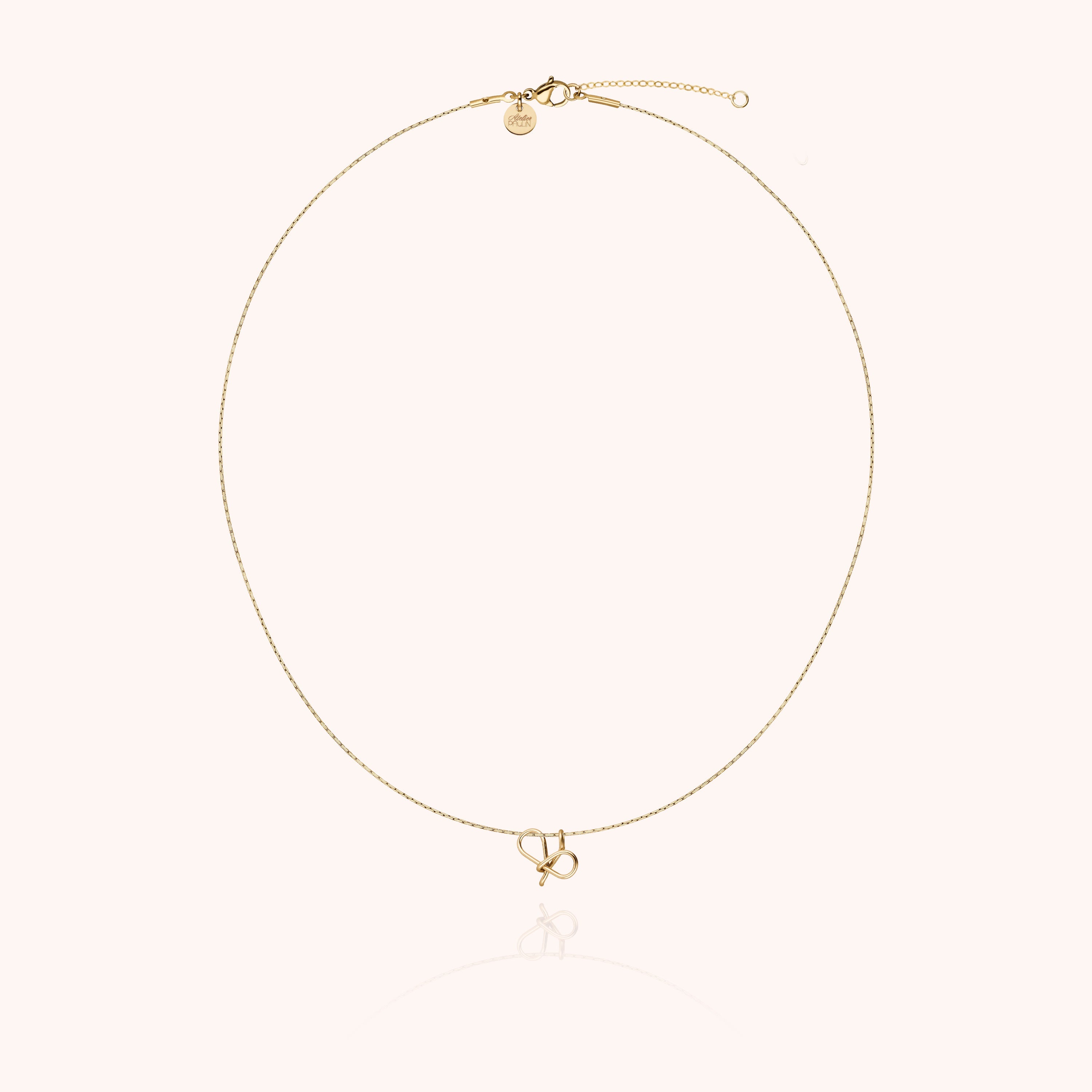 Initial Chain Necklace - 14K yellow gold-filled