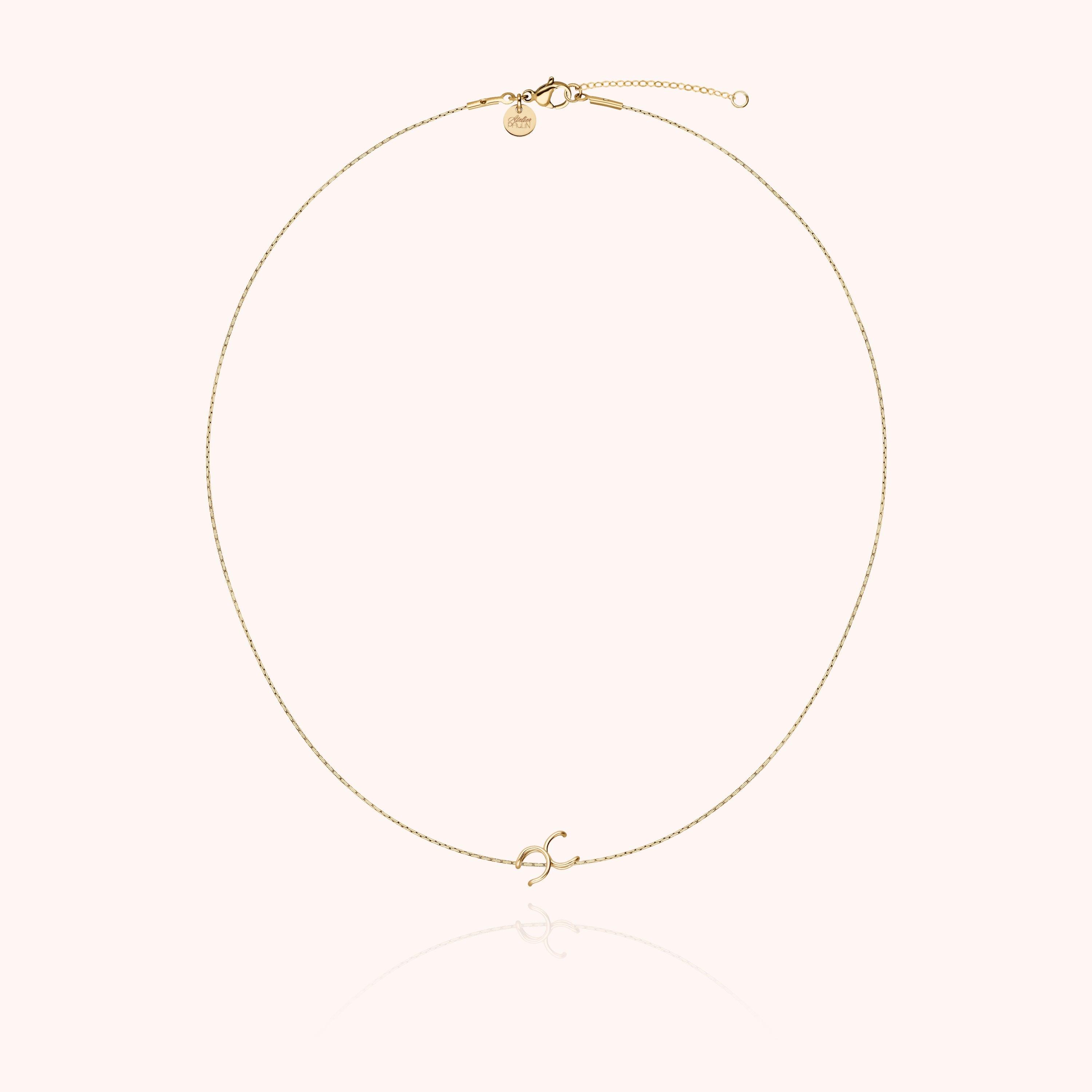 Initial Chain Necklace - 14K yellow gold-filled