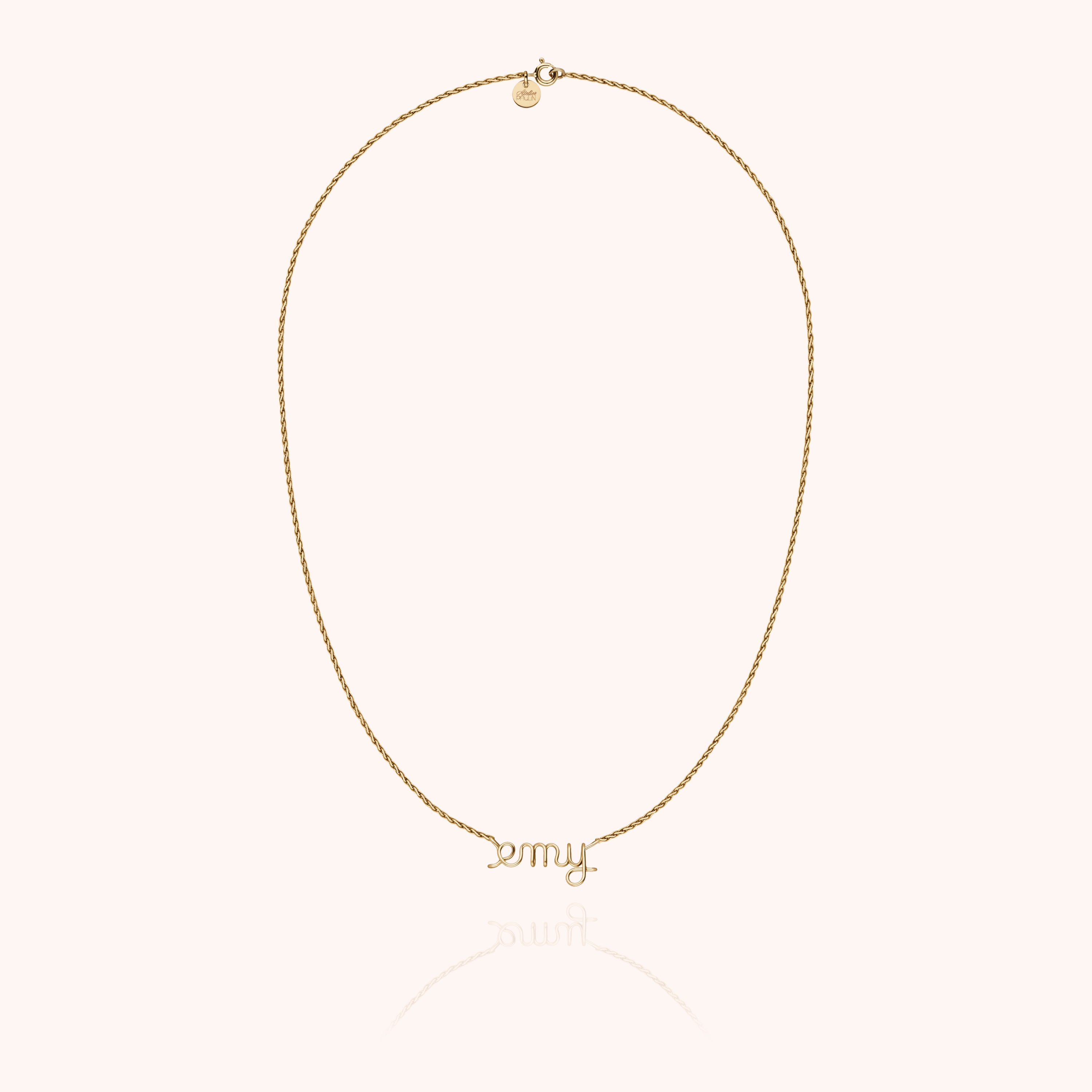 Richelieu Rope Chain Personalised Necklace - 14k Yellow gold-filled