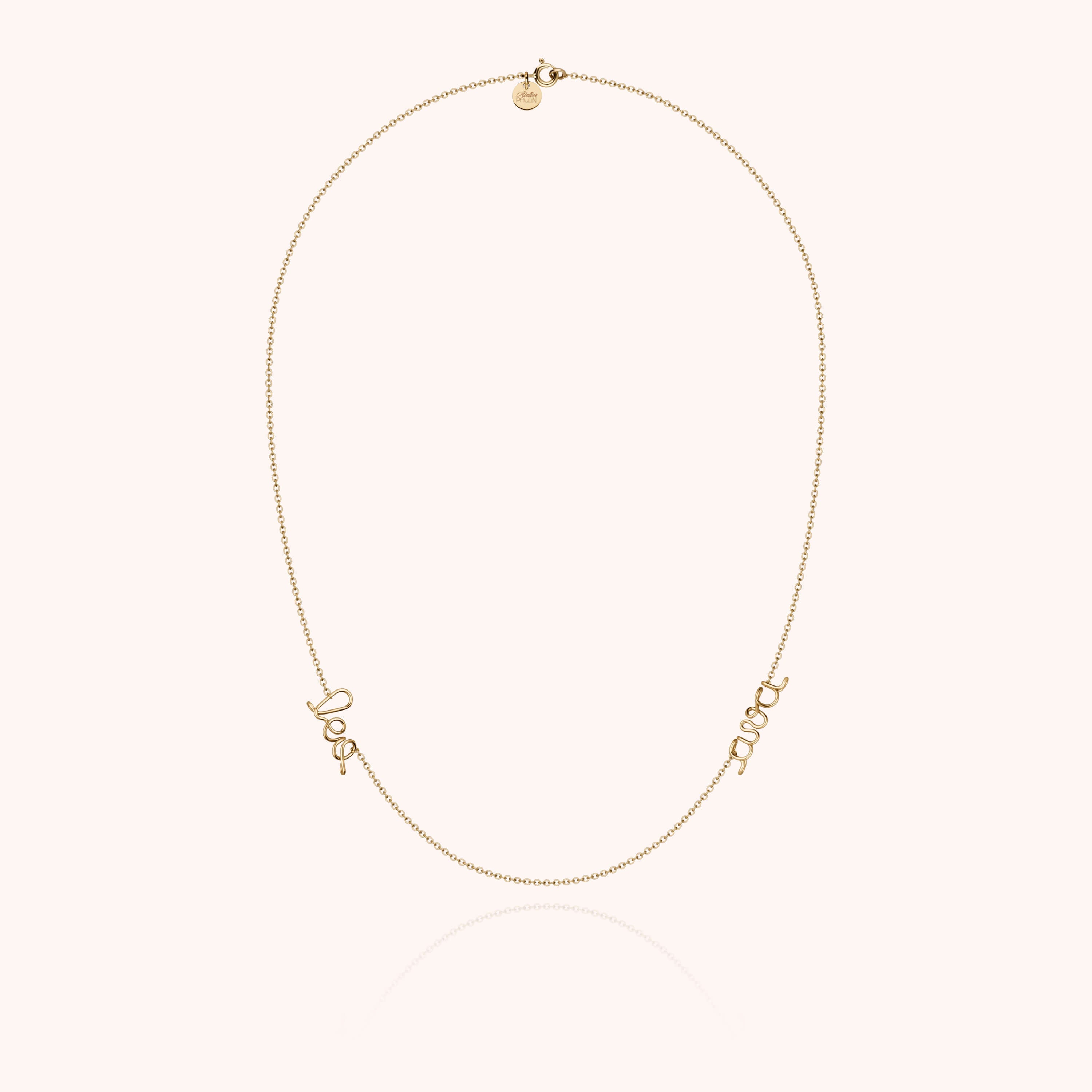 Richelieu Duo Personalised Necklace - 14K yellow gold-filled