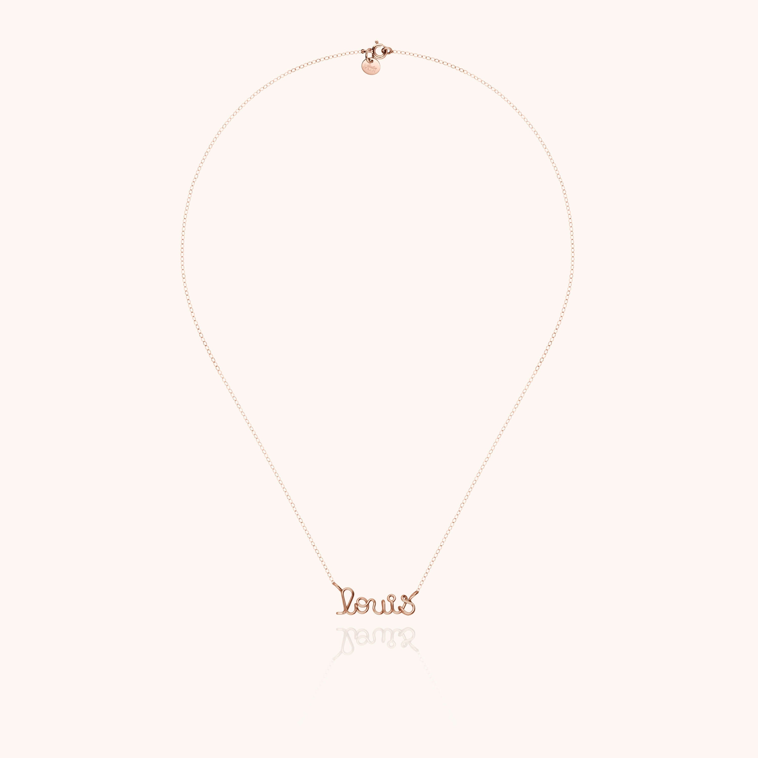 Richelieu Personalised Necklace - 14k rose gold-filled