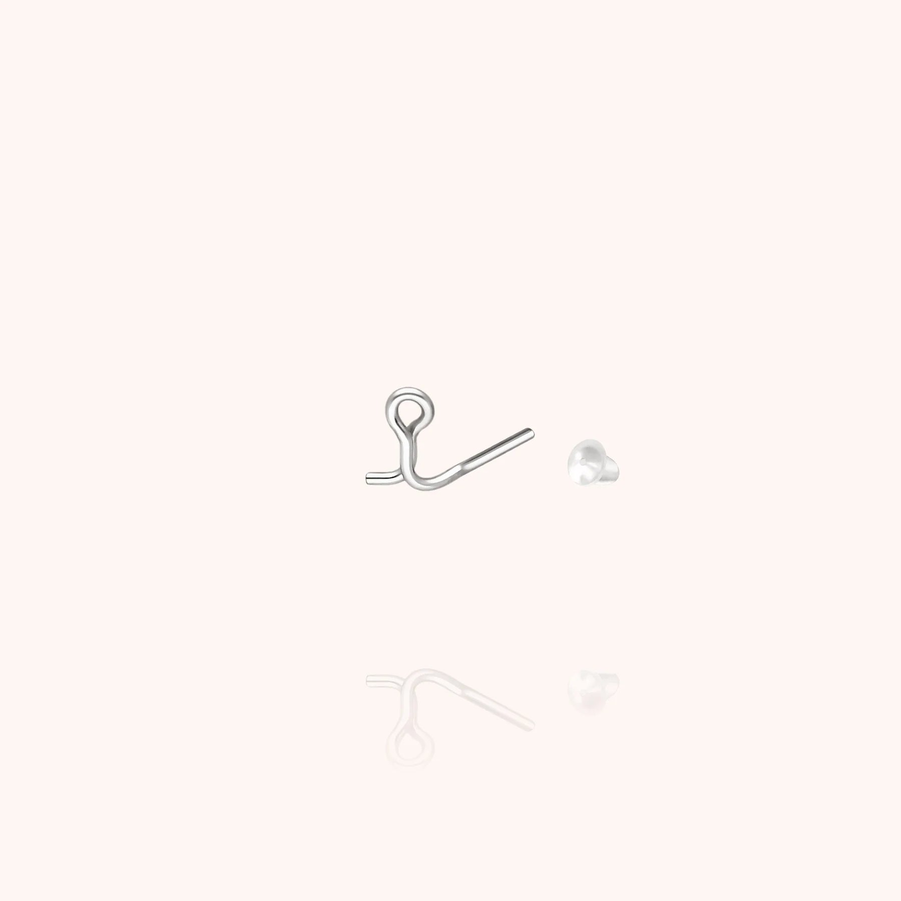 personalised initial stud earring letter i silver jewellery handcrafted Atelier Paulin Australia
